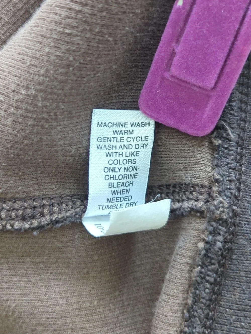 Banana Republic Gray 100% Cotton Full Zip Sweater Striped Accent On Sleeve Sz M